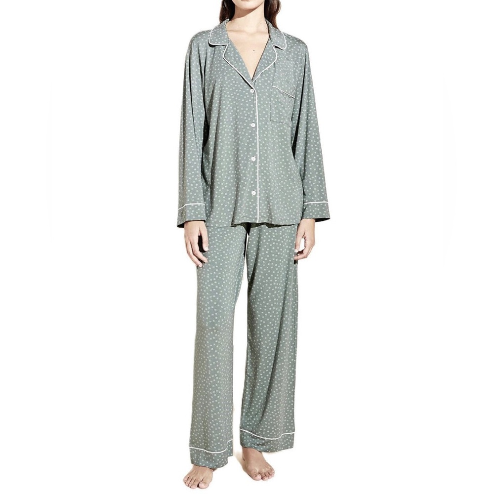 Eberjey Pastel Green Long Sleeve Pajamas